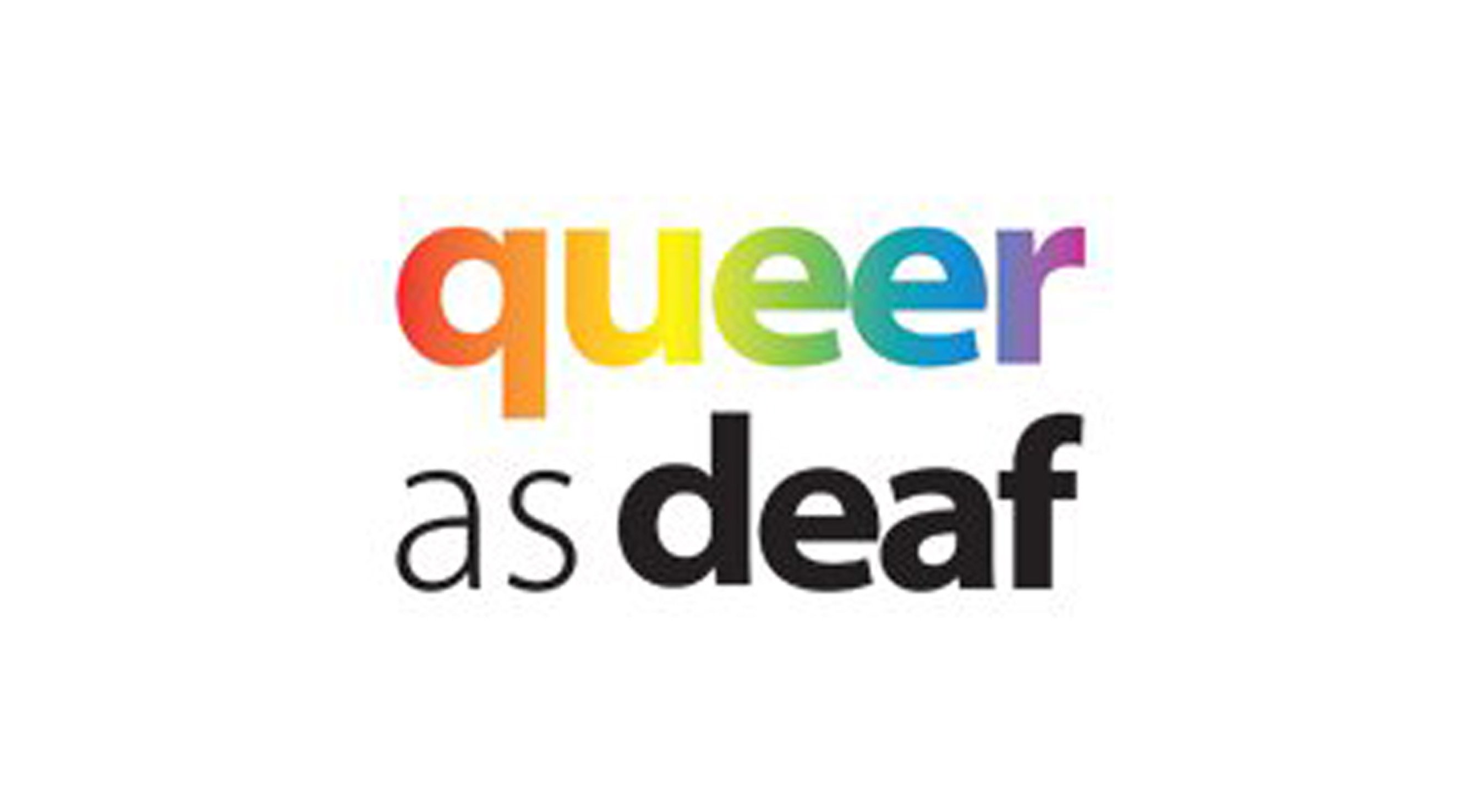 Logo: queer as deaf